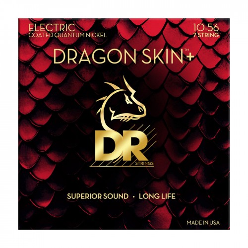 Струни DR Strings DRAGON SKIN+ Electric - Medium 7-String (10-56)