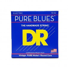 Струни DR Strings PURE BLUES Electric Guitar Strings - Medium to Heavy (10-52)