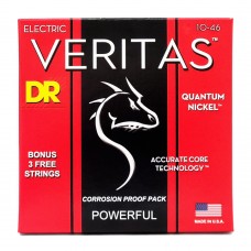 Струни DR Strings VERITAS Coated Core Electric Guitar Strings - Medium (10-46)