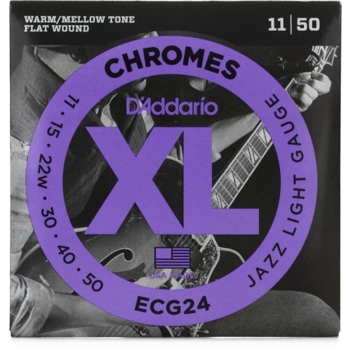 Струни D'ADDARIO ECG24 XL CHROMES JAZZ LIGHT (11-50)