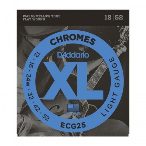 Струни D'ADDARIO ECG25 XL CHROMES LIGHT (12-52)