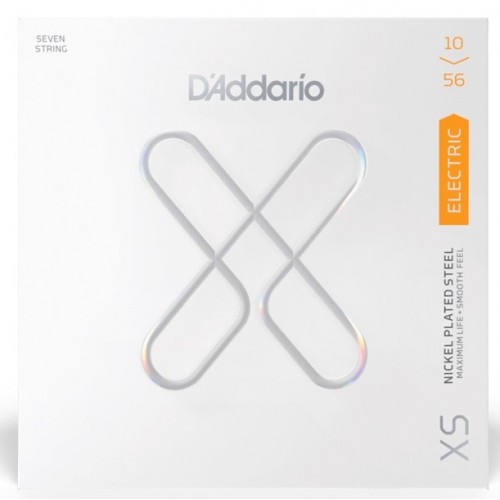 Струни D'ADDARIO XSE1056 XS COATED ELECTRIC GUITAR STRINGS, REGULAR LIGHT 7-STRING (10-56)