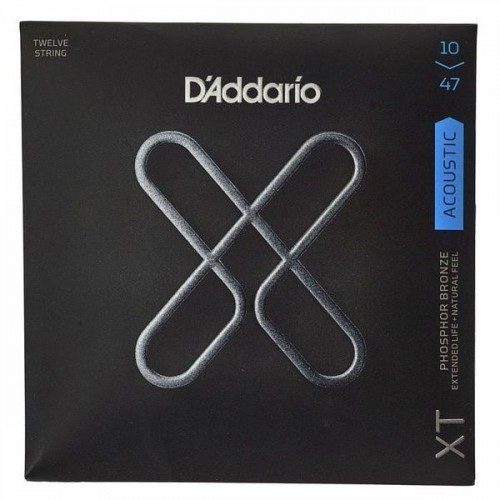 Струни D'ADDARIO XTAPB1047-12 PHOSPHOR BRONZE LIGHT 12-STRING (10-47)