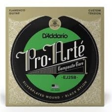 Струни D'ADDARIO EJ25B PRO-ARTE COMPOSITE FLAMENCO BLACK NYLON