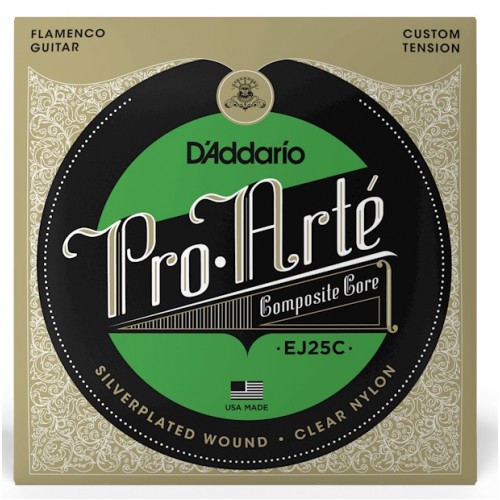 Струни D'ADDARIO EJ25C PRO-ARTE COMPOSITE FLAMENCO CLEAR NYLON