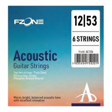 Струни FZONE AC104 ACOUSTIC PHOSPHOR BRONZE (12-53)