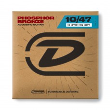 Струни DUNLOP DAP1047J PHOSPHOR BRONZE ACOUSTIC GUITAR STRINGS 12-STRING (10-47)