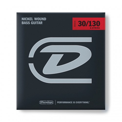 Струни DUNLOP DBN30130 NICKEL WOUND BASS STRINGS 30-130 | 6-STRING