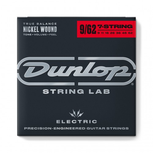 Струни DUNLOP DEN09627 NICKEL WOUND ELECTRIC GUITAR STRINGS 09-62 | 7-STRING