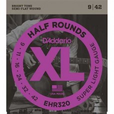 Струни D'ADDARIO EHR320 XL HALF ROUNDS SUPER LIGHT (09-42)