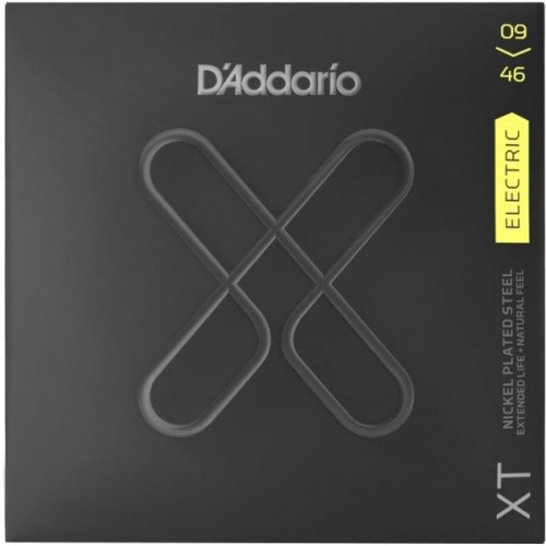 Струни D'ADDARIO XTE0946 XT ELECTRIC NICKEL PLATED STEEL SUPER LIGHT TOP / REGULAR BOTTOM (09-46)