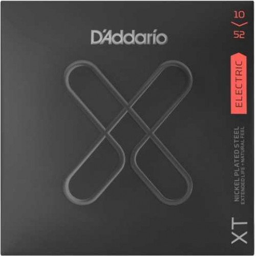 Струни D'ADDARIO XTE1052 XT ELECTRIC NICKEL PLATED STEEL LIGHT TOP / HEAVY BOTTOM (10-52)