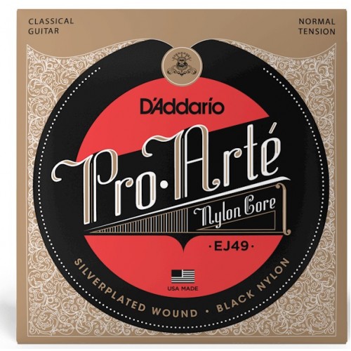 Струни D'ADDARIO EJ49 PRO-ARTE BLACK NYLON NORMAL TENSION