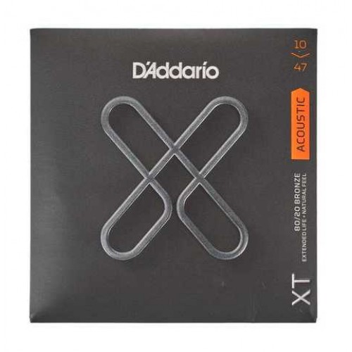 Струни D'ADDARIO XTABR1047 XT 80/20 BRONZE EXTRA LIGHT (10-47)