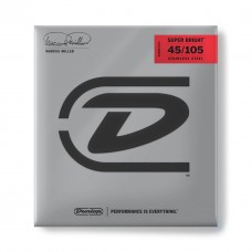 Струни DUNLOP DBMMS45105 MARCUS MILLER SUPER BRIGHT BASS STRINGS (45-105)