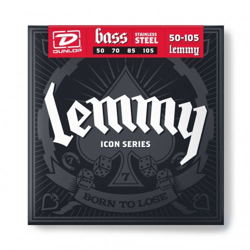 Струни DUNLOP LKS50105 LEMMY KILMISTER ICON SIGNATURE BASS STRINGS (50-105)