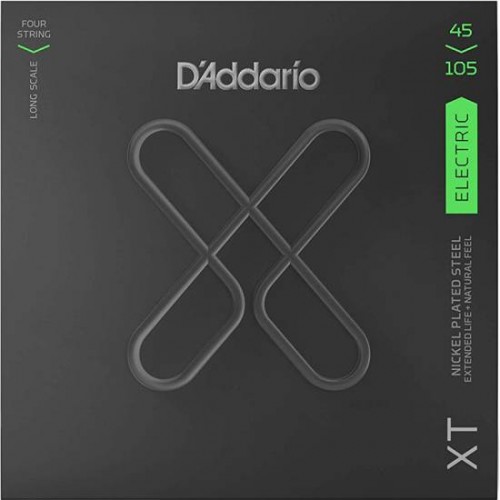 Струни D'ADDARIO XTB45105 XT BASS NICKEL PLATED STEEL LIGHT TOP / MEDIUM BOTTOM (45-105)