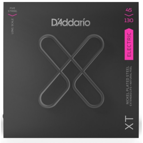 Струни D'ADDARIO XTB45130 XT BASS NICKEL PLATED STEEL REGULAR LIGHT 5-STRING (45-130)