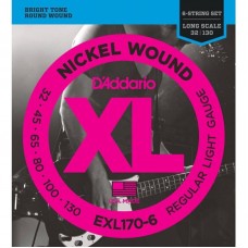 Струни D'ADDARIO EPS170-6 PROSTEELS BASS LIGHT 6-STRING (32-130)