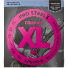 Струни D'ADDARIO EPS170-6SL PROSTEELS BASS LIGHT 6-STRING (32-130)