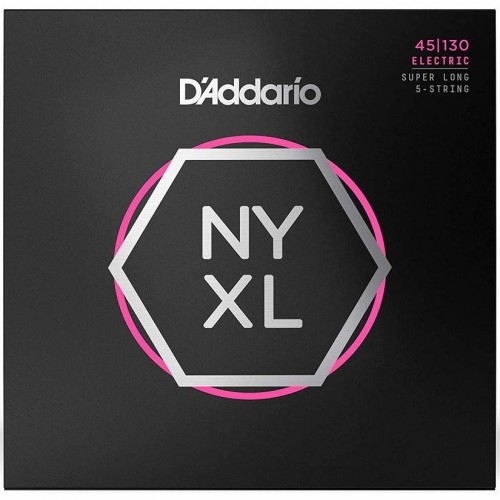 Струни D'ADDARIO NYXL45130SL REGULAR LIGHT 5-STRING, SUPER LONG SCALE (45-130)