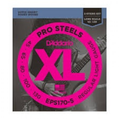 Струни D'ADDARIO ECB81-5 XL CHROMES BASS REGULAR LIGHT 5-STRING (45-132)