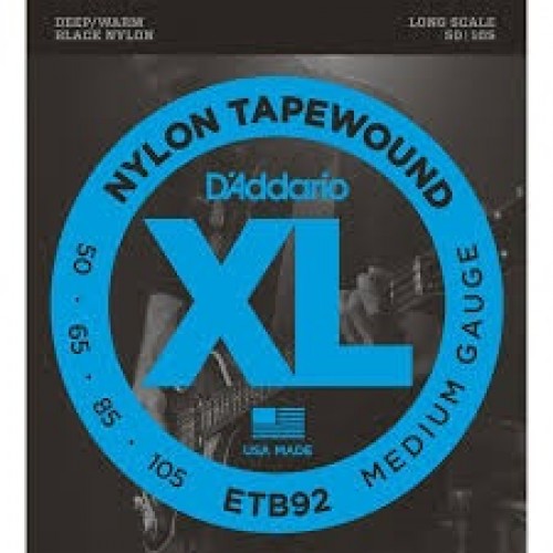 Струни D'ADDARIO ETB92 XL NYLON TAPEWOUND BASS (50-105)