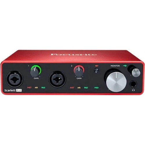 Аудіоінтерфейс FOCUSRITE Scarlett 4i4 4th Gen