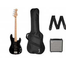 Гітарний набір з бас-гітарою SQUIER AFFINITY SERIES PJ BASS START PACK BLACK