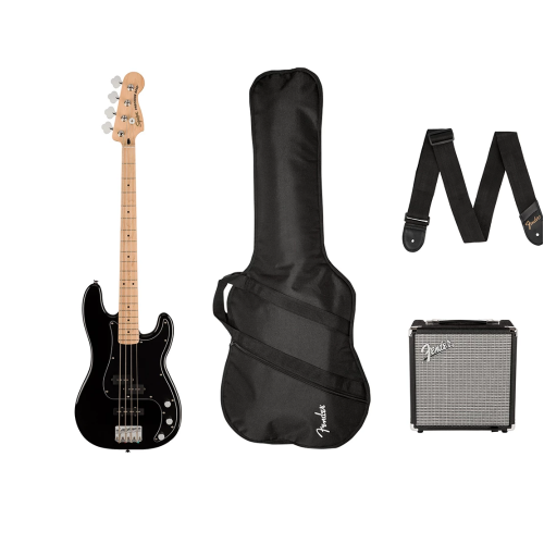 Гітарний набір з бас-гітарою SQUIER AFFINITY SERIES PJ BASS START PACK BLACK