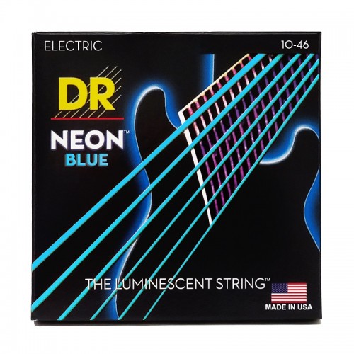 Струни DR Strings NEON Blue Electric - Medium (10-46)
