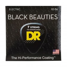 Струни DR Strings BLACK BEAUTIES Electric - Medium 7-String (10-56)