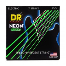 Струни DR Strings NEON Green Electric - Medium 7-String (10-56)