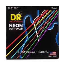 Струни DR Strings NEON Multi-Color Electric - Medium (10-46)