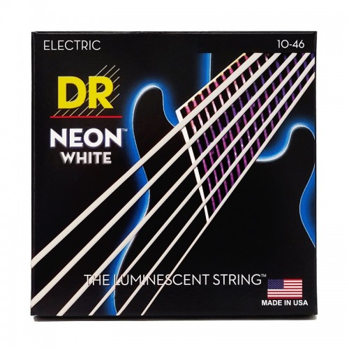 Струни DR Strings NEON White Electric - Medium (10-46)