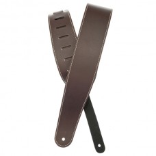 Ремінь гітарний D'ADDARIO 25LS01-DX Deluxe Leather Guitar Strap (Brown with Contrast Stitch)