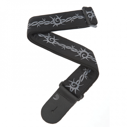 Ремінь гітарний D'ADDARIO 50F04 NYLON WOVEN GUITAR STRAP (BARBED WIRE)