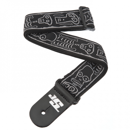 Ремінь гітарний D'ADDARIO JOE SATRANI WOVEN GUITAR STRAP (Skull N Bones)
