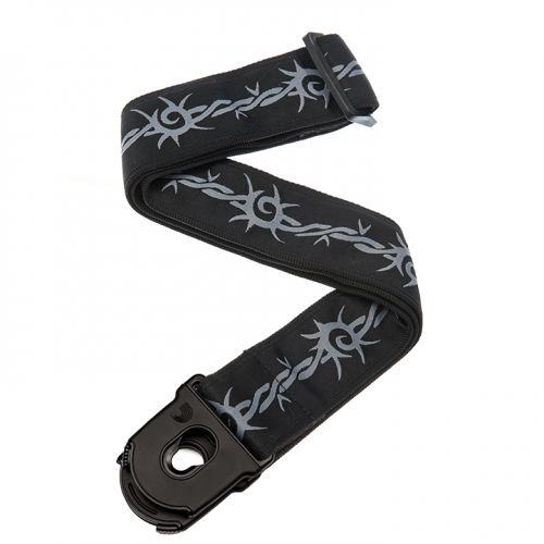 Ремінь гітарний D'ADDARIO PLANET LOCK GUITAR STRAP (BARBED WIRE)