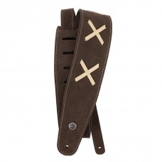 Ремінь гітарний D'ADDARIO 25VDG00 VINTAGE SUEDE GUITAR STRAP (BROWN)