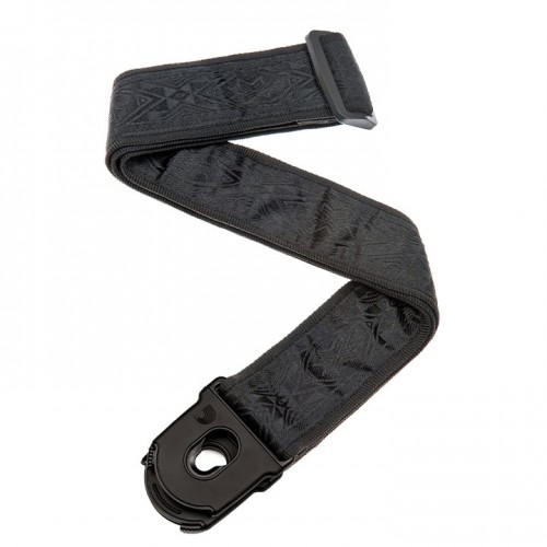 Ремінь гітарний D'ADDARIO PLANET LOCK GUITAR STRAP (BLACK SATIN)
