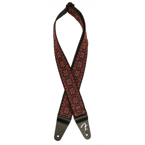 Ремінь гітарний FENDER STRAP 2" PASADENA WOVEN LATTICE RED