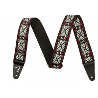 Ремінь гітарний FENDER STRAP 2" PASADENA WOVEN RED SNOWFLAKE