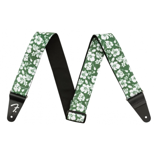 Ремінь гітарний FENDER STRAP 2" HAWAIIAN STRAPS GREEN FLORAL