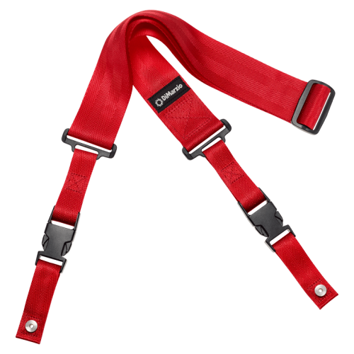 Ремінь гітарний DIMARZIO 2 INCH NYLON CLIPLOCK RED