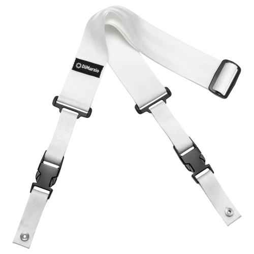 Ремінь гітарний DIMARZIO 2 INCH NYLON CLIPLOCK WHITE