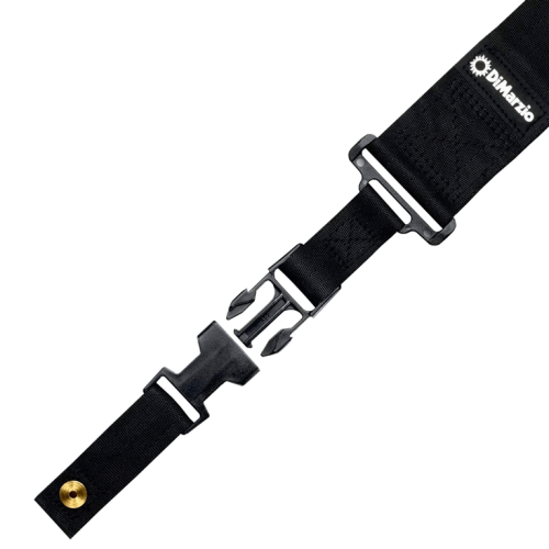 Ремінь гітарний DIMARZIO ELASTIC CLIPLOCK BLACK