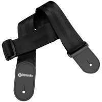 Ремінь гітарний DIMARZIO NYLON WITH LEATHER ENDS (BLACK)