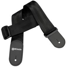 Ремінь гітарний DIMARZIO NYLON WITH LEATHER ENDS (BLACK)