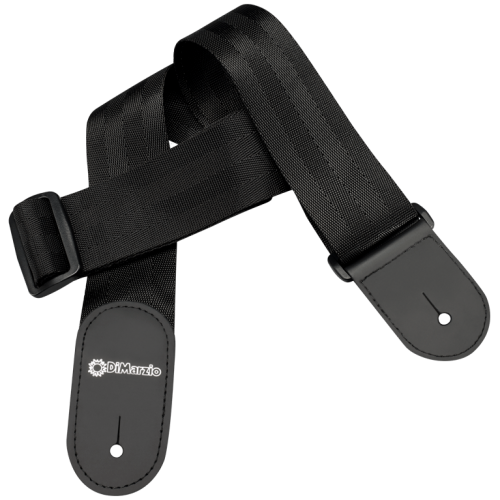 Ремінь гітарний DIMARZIO NYLON WITH LEATHER ENDS (BLACK)